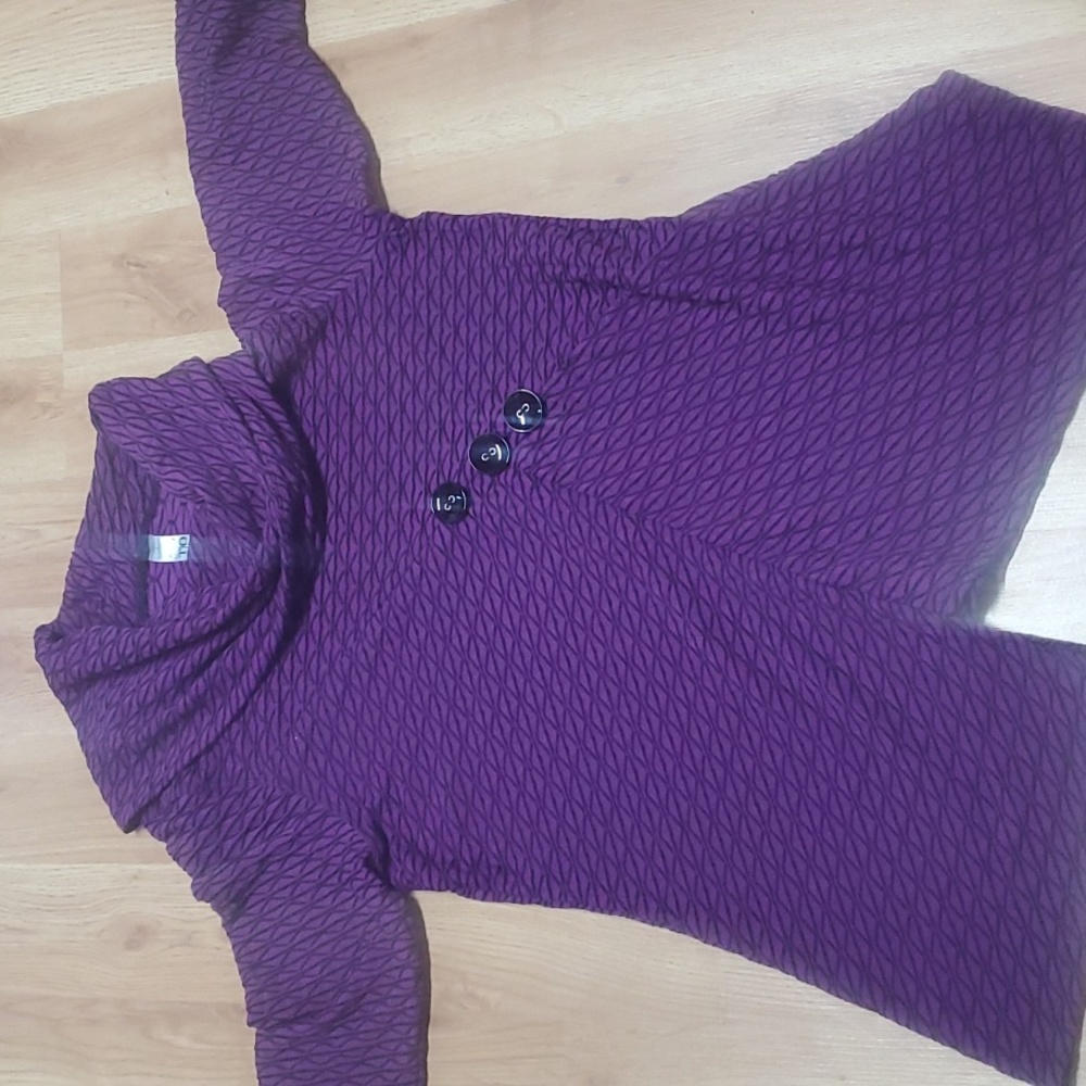 T|O Thomss & Olivia Cowl neck asymmetrical him tunic